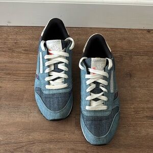 Reebok Classic Denim and Floral Sneakers